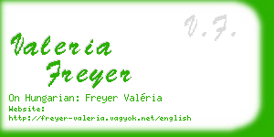 valeria freyer business card